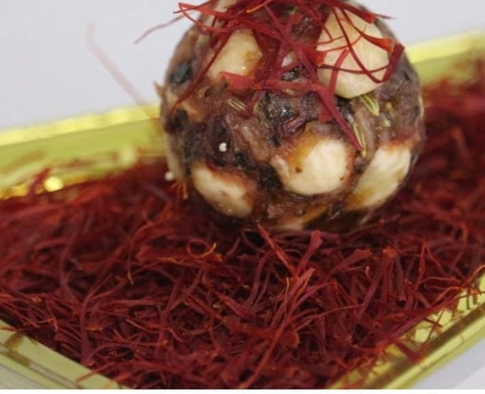 saffron paan ball
